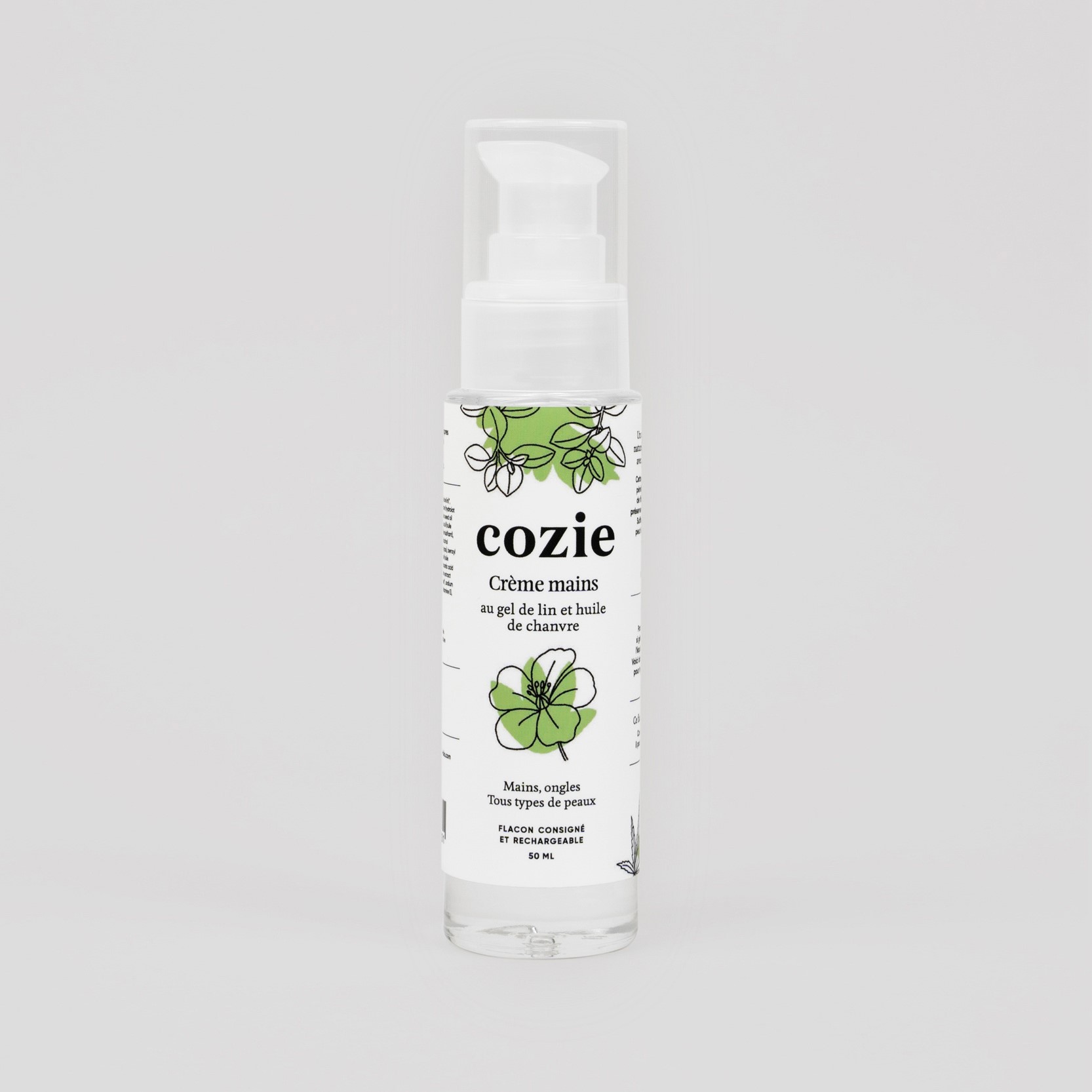 Crème mains au gel de lin et huile de chanvre - 50ml