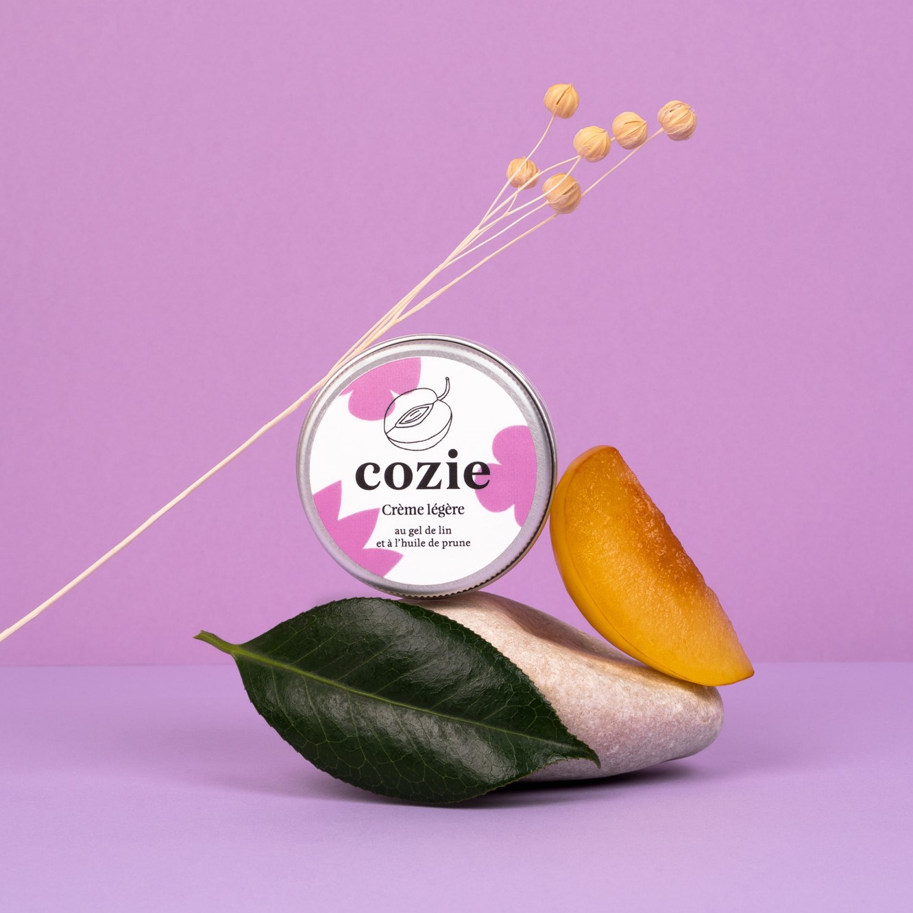 Crème légère au gel de lin et à l’huile de prune