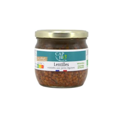 LENTILLES CUISINEES AUX PETITS LEGUMES BIO 330G