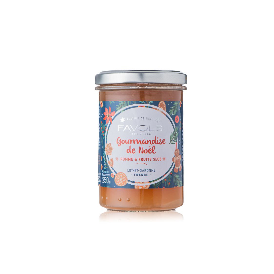 GOURMANDISE DE NOEL POMME ET FRUITS SECS 250G