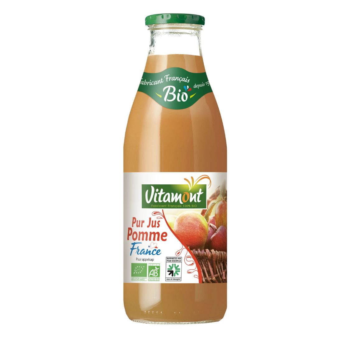 PUR JUS DE POMME DE FRANCE BIO 1L